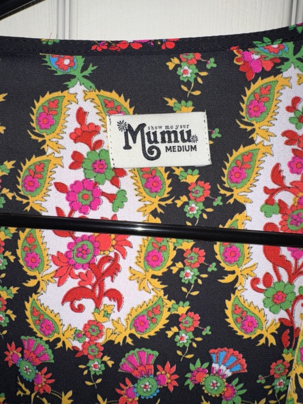 Show Me Your Mumu Floral Paisley Print Light Weight Cardigan Bell Sleeves Sz M - Picture 2 of 5